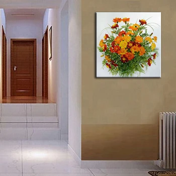 Aliejaus tapybai rankomis dažyti aliejus, drobė, tapyba aukštos kokybės Namų puošmena meno gėlių nuotraukas DM-15071818