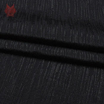 Amerikietiško stiliaus juoda juostele iškilumo sunkiųjų krepo Šilko audinio suknelė šilko audinių tejido tela siuvimo 19mm SP4022