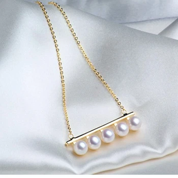 Amžinas vestuvių Moteris Dovaną žodis 925 Sterlingas sidabro nekilnojamojo Laivybos ponis natūralių gėlavandenių perlų pakabukas balanso modeliai 7-8MM lig