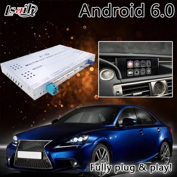 Android 6.0 Automobilių Gps Navigacijos Naujų Lexus Is Rankenėlę Versija Quad Core 1.6 GHz su Mirrorlink ir Paramos 4k Vaizdo įrašo