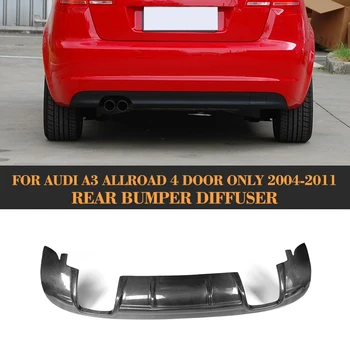Anglies Pluošto Auto Racing Galinis Difuzorius Lūpų Spoileris Audi A3 Allroad 4 Durų Tik 2004 - 2011 M. Ne Sedanas Keturi lizdo