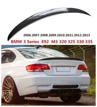 Anglies Pluošto Spoileris BMW 3 Series E92 M3 320 325 330 335 2006-2013 M. Aukštos Kokybės Anglies Pluošto, Automobilių Galinis Sparnas Auto Spoileriai
