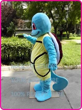 Animacinių filmų eiti talismanas kostiumas squirtle mėlyna vėžlys užsakymą išgalvotas kostiumai, anime cosplay rinkiniai mascotte fancy dress karnavalas 41314