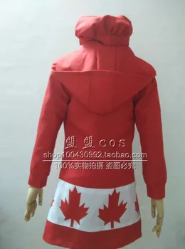 Anime APH Ašis Įgaliojimus hetalia Kanada cosplay kostiumų armijos uniformą moterų kostiumas