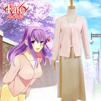 Anime fate Zero likti naktį Matou Sakura Cosplay Kostiumas Suknelė