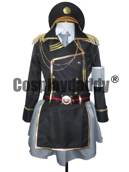 Anime K Projekto Neko Šaukštas Karinės Uniformos Kostiumas Suknelė Cosplay Kostiumas