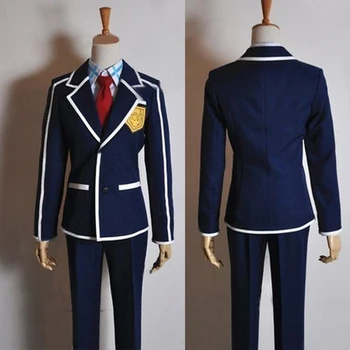 Anime Kardas Meno Internete Kirigaya Kazuto Cosplay Kostiumų Japonijos Mokyklinę Uniformą, Pilnas Komplektas Kailis+Marškinėliai+Kaklaraištis+Kelnės