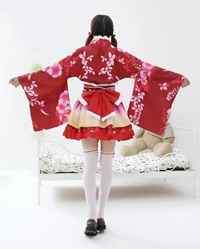 Anime Lovelive! Honoka Kousaka Maki Nishikino Aktyvus SR Nauja kortelė Vasaros Festivalis Awakening Japonijos Kimono Chalatas Cosplay Kostiumas