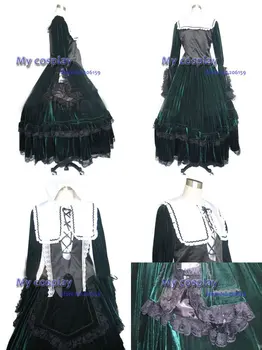 Anime Rozen Maiden Cosplay - Moterų cosplay Šalis suknelė, Kostiumas Helovinas Juoda Elegantiška Suknelės Moterims Cosplay