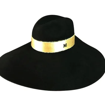 Ankstyvą pavasarį nauja vata, didelio pastoge M raidės skrybėlę Seras 16 cm pločio kraštų skrybėlę Europos ir Amerikos vėjo skėtį nuo saulės kepurė
