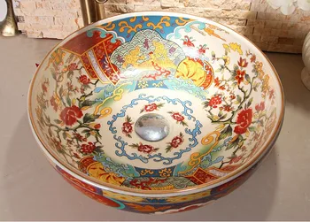 Antikvariniai retro stiliaus porceliano prabanga baseino vonios kriauklės