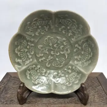 Antikvariniai SongDynasty porceliano dubuo, Yaozhou krosnies raižyti dubenį,Namų Puošybai surinkimo ir puošmena,Nemokamas pristatymas