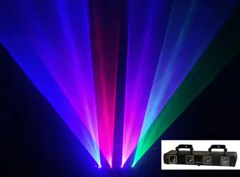 Aobolighting 4 Objektyvo Tunelio 980mW RGBP Lazerio Šviesa galingesnis, gražesnis, Raudona Mėlyna Žalia Rausva Etapas Rodo, DJ Apšvietimas