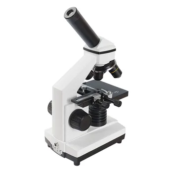 AOMEKIE 64X-640X Monokuliariniai Biologinis Mikroskopas su Slankiosiomis Etape Valdovas Viršų/į Apačią LED Mokslo Namo Lab Skaidres Žiūrėti Dovana