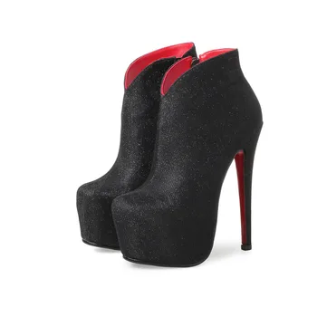 ASUMER karšto pardavimas naujų atvyksta moterų batai juoda raudona Mėlyna žalia ponios rudens-žiemos batai platformos super high batai su užtrauktuku