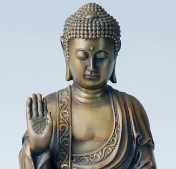 ATLIE BRONZOS Budos Statula Shakyamuni Skulptūra Budistų Šventykla Lingshan Didžioji Budos Namų Apdailos, Dovanos, BD-96