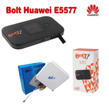 Atrakinti 150Mbps HUAWEI E5577 4G LTE Mobiliojo ryšio WiFi Router Paramos LTE FDD Ir FDD Tinklo + du TS9 jungtis 35DBI 4G antenne