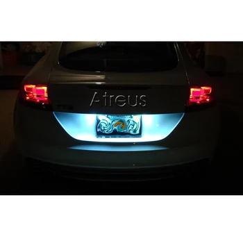 Atreus 2X Automobilio LED Licenciją Plokštelės Šviesos Volvo V70 XC70 01-07 S60 01-06 S80 99-06 XC90 03 - Balta Numerį Lempos SMD3528 12V