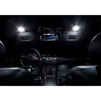 Atreus Automobilio LED Makiažo Veidrodėliai Žibintai VW Golf GTi EOS Jetta Passat CC Polo Scirocco Tiguan Touareg priedai Baltos Kupolo Žibintas