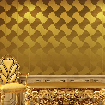Aukso folija tapetai, modernus minimalistinio lubų kambarį stereo ktv meno star tapetai