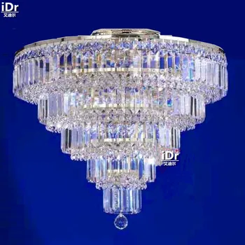 Aukso Lubų šviestuvai, modernūs aukštos kokybės kristalų lempos, miegamojo lempa viešbutis lempos fojė lempos 65cm W x 65cm H