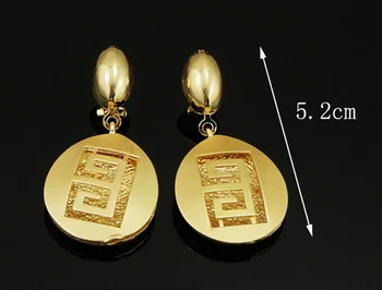 Aukso papuošalų rinkiniai afrikos aukso bižuterijos rinkinys smulkių papuošalų rinkiniai moterims vestuvių dideli karoliai