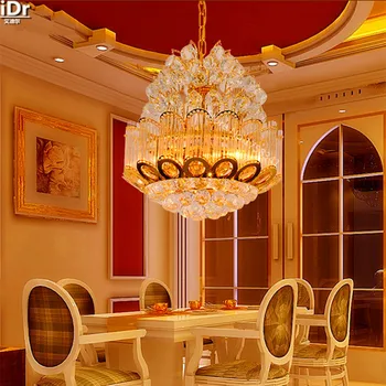 Aukso turas kristalų lempos kambarį miegamasis jaukus restoranas, LED apšvietimas, lempos, Šviestuvai aukštos kokybės Dia500mm