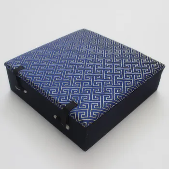 Aukštos klasės Aikštėje Šilko Brokatas Soft Box labai Didelis Dovanų Pakavimo Dėžutės Kinų stiliaus Dekoratyvinės nuotraukų rėmelis Patiekalas Plokštė Atveju