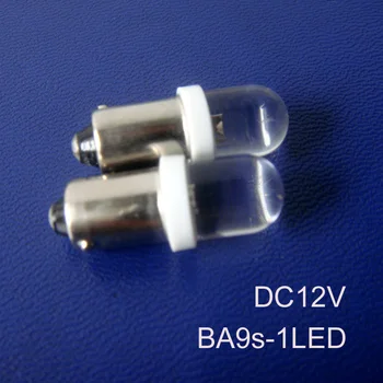 Aukštos kokybės 12V BA9S automobilio led prietaisų skydelio, perspėjimo indikatorius,BA9S 12V led dega,LED BA9S lemputes nemokamas pristatymas 500pcs/daug