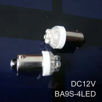 Aukštos kokybės 12V led BA9S priemonė, žibintai,Automobilių led BA9S lemputes 12V BA9S led prietaisų Skydelio Perspėjimo Indikatorius nemokamas pristatymas 20pcs/daug