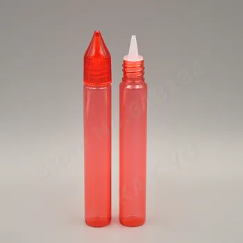 Aukštos kokybės 2000pcs 15ml raudona plastiko užkratas butelį skysčio pen buteliukas su raudona kristalų užsukamu