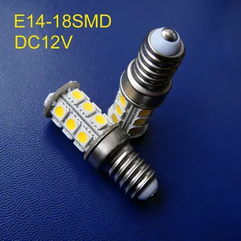 Aukštos kokybės 5050 12V E14 led žibintai,DC12V led E14 lemputės nemokamas pristatymas 50pcs/daug