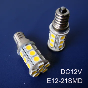 Aukštos kokybės 5050 12Vdc E12 LED lemputes,E12 led žibintai, led E12 lempos DC12v nemokamas pristatymas 100vnt/daug