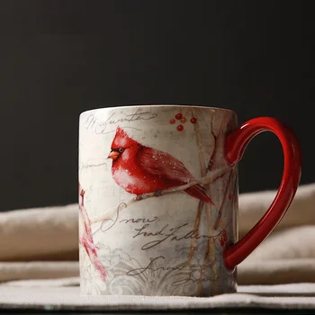 Aukštos kokybės Amerikietiško Stiliaus sielovados didelės talpos taures ir puodelius su hanggrip keramikos, porceliano dekoratyvinis arbatos, kavos puodelio, puodelis
