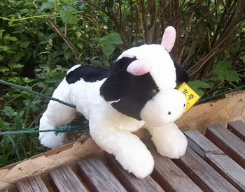 Aukštos kokybės apie 42cm pieno karvė, pliušinis žaislas, minkšti Pieno karvė lėlės mesti pagalvę gimtadienio dovana b4884