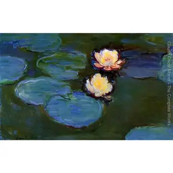 Aukštos kokybės Claude Monet paveikslai, parduoti Vandens-Lilies1 - Drobė meno ranka-dažytos
