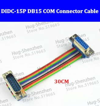 Aukštos Kokybės DB15 juostelės kabelis DIDC-15P vyrų ir moterų/moterį, moterų/vyrų vyrų kabelis DIDC DR15 COM jungties kabelį-20pcs