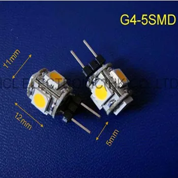 Aukštos kokybės DC12V G4 led Kristalų šviesos G4 Led dekoratyvinės šviesos DC12V G4 led lempos, GU4 LED žibintai, 12vdc nemokamas pristatymas 20pcs/daug