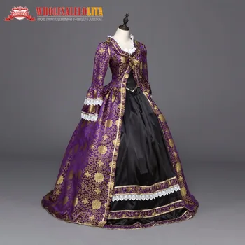 Aukštos Kokybės Gotikos Princesė Renesanso Kolonijinio Laikotarpio Suknelė Kamuolys Suknelė Reenactment Teatro Drabužių
