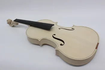 Aukštos Kokybės Nebaigtų Tik Baltos Smuikas Pasirinktinio 10 Metų Natūralių Džiovintų Klevo Atgal Eglės Viršuje Rankų Darbo Violino