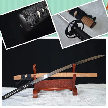 AUKŠTOS KOKYBĖS RANKŲ darbo Japonijos samurajų kardas katana 1060 anglies plieno full tang gali sumažinti bambuko medžio specialų individualų labai griežti