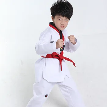 Aukštos Kokybės Tae Kwon Do Uniformos, Kostiumai TKD Taekwondo Drabužių Rinkiniai Unisex Vaikas Siuvinėjimo Karate, Taekwondo Drabužiai