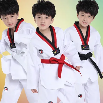 Aukštos Kokybės Tae Kwon Do Uniformos, Kostiumai TKD Taekwondo Drabužių Rinkiniai Unisex Vaikas Siuvinėjimo Karate, Taekwondo Drabužiai