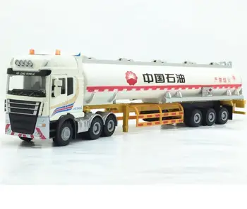 Aukštos modeliavimas Sinopec Naftos Inžinerijos Sunkvežimio modelis,1:50 lydinio modelis žaislai,metalo liejiniai,žaislinės transporto priemonės,nemokamas pristatymas