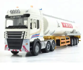 Aukštos modeliavimas Sinopec Naftos Inžinerijos Sunkvežimio modelis,1:50 lydinio modelis žaislai,metalo liejiniai,žaislinės transporto priemonės,nemokamas pristatymas