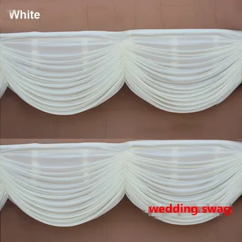 Aukštos Qaulity Ledo Šilko 20ft vestuvių fonas užuolaidų grobis staltiesė/sijonas dekoro šalis fone apdailos 6 metrų ilgio