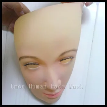 Aukščiausios Kokybės Ekologiškas Lateksas žmogaus Žmogui kaukė crossdress silikono moterų kaukė realus silikono Šalies Veido Kaukė sandėlyje