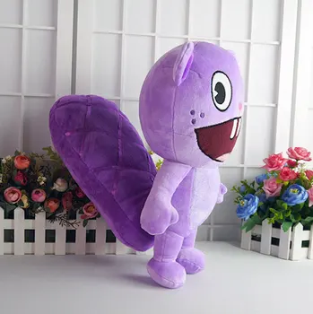 Aukščiausios kokybės Happy Tree Friends anime pliušinis lėlės HTF Toothy pliušiniai žaislai 37cm