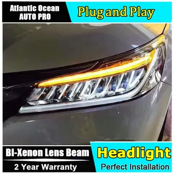 Auto Dalis, Stiliaus LED Žibintas Honda Accord led žibintai 2016 m. Accord H7 hid Bi-Xenon Objektyvas artimąsias