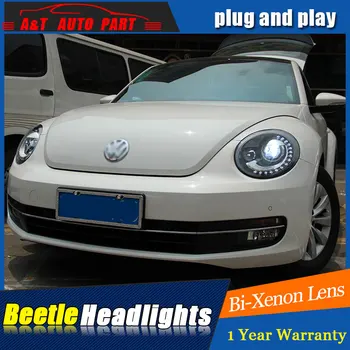 AUTO.PRO VW Vabalo žibintai 2013-m. VW Beetle xenon bi xenon len stovėjimo žibintai, automobilių stilius
